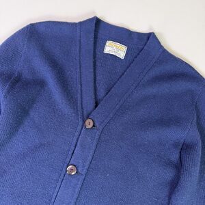 Vintage Bristol Navy Cardigan Sweater 38 Varsity Eclectic Grandpacore Preppy